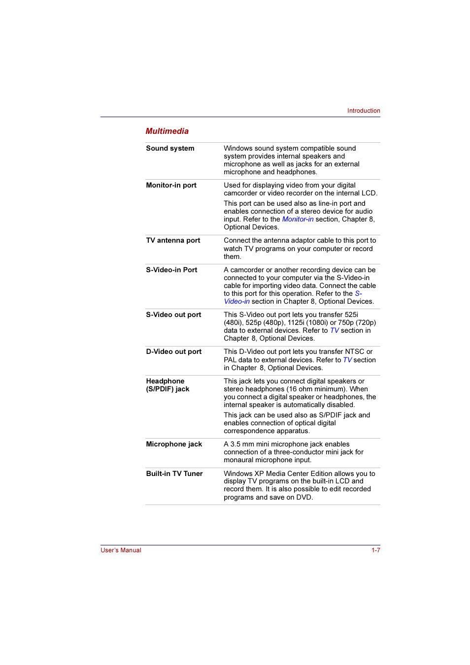 Toshiba Qosmio E10 User Manual | Page 33 / 200