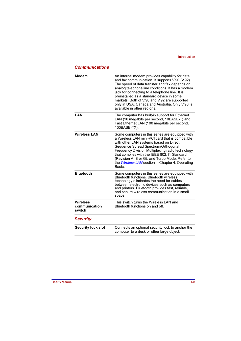 Toshiba Qosmio E10 User Manual | Page 34 / 200