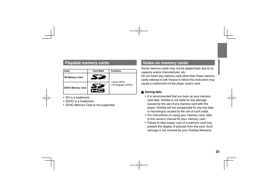 Toshiba SDP94S User Manual | Page 23 / 76