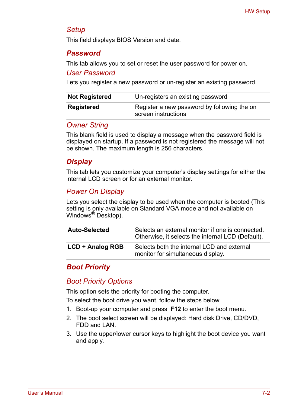 Refer to the, Boot priority | Toshiba Satellite L30 (PSL33) User Manual | Page 106 / 165