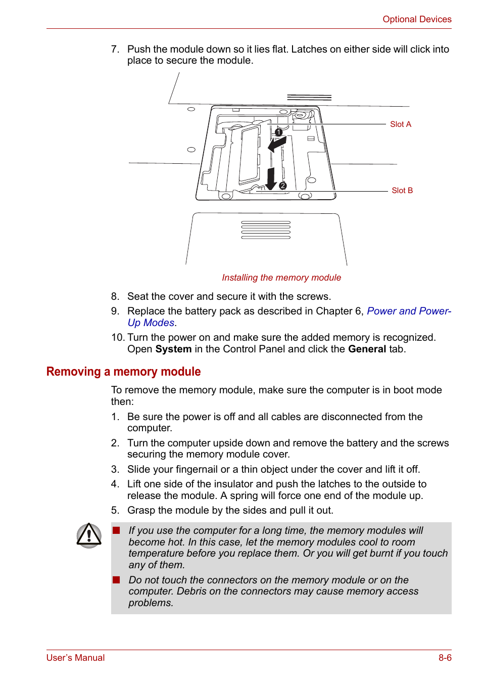 Toshiba Satellite L30 (PSL33) User Manual | Page 113 / 165