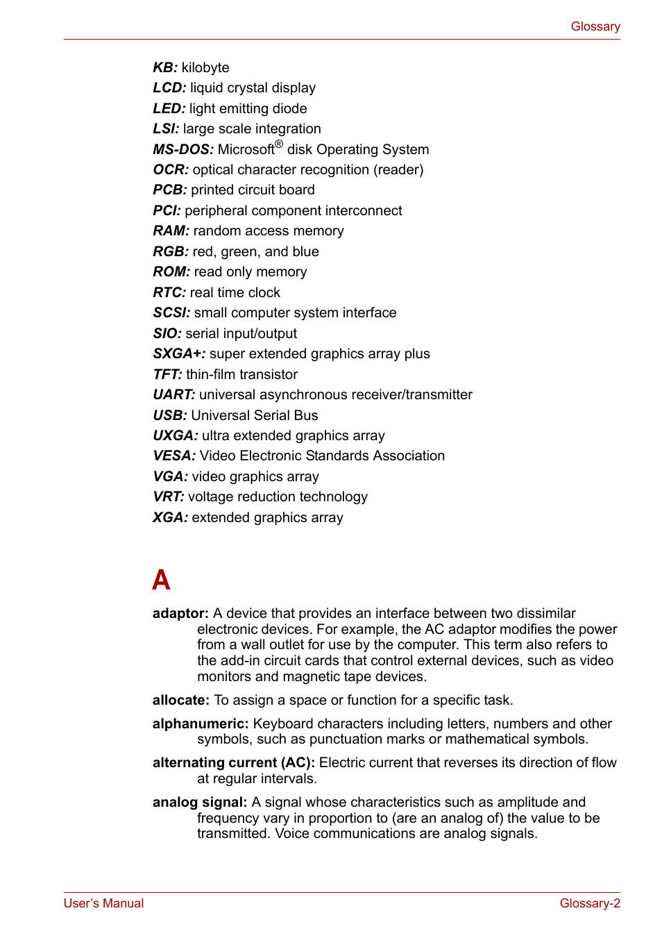 Toshiba Satellite L30 (PSL33) User Manual | Page 151 / 165