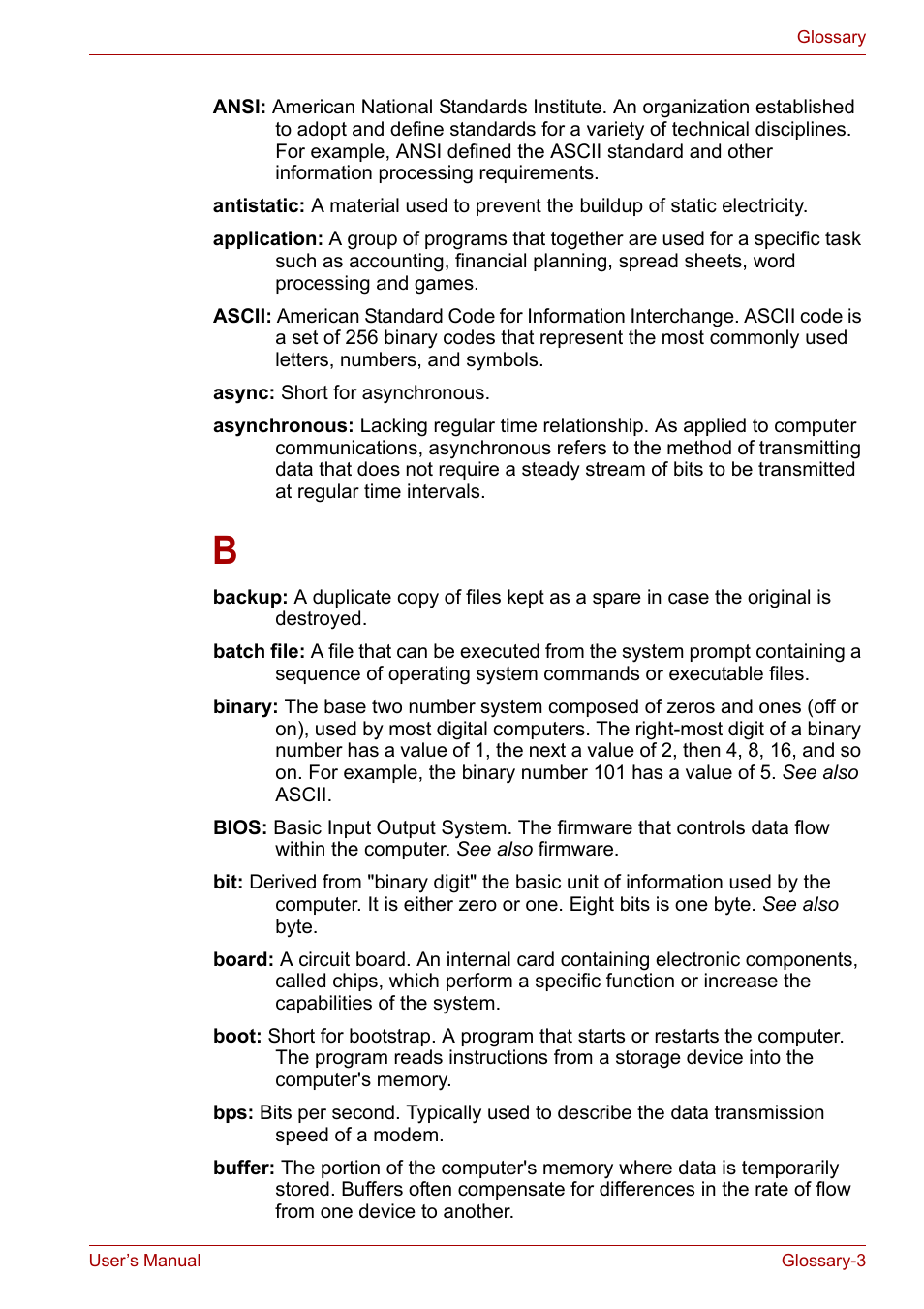 Toshiba Satellite L30 (PSL33) User Manual | Page 152 / 165