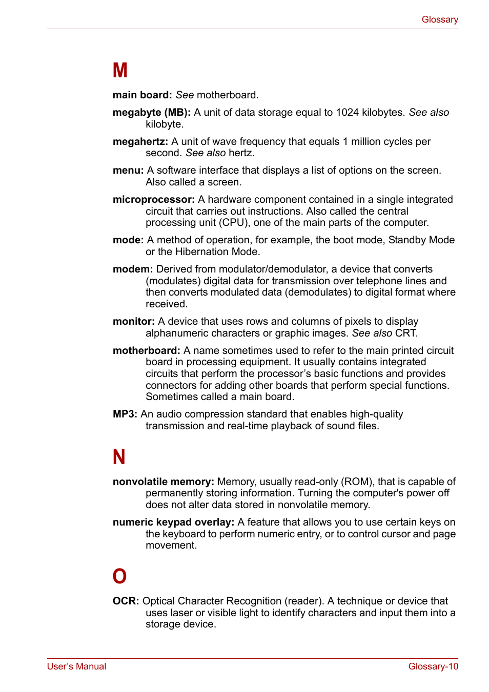 Toshiba Satellite L30 (PSL33) User Manual | Page 159 / 165