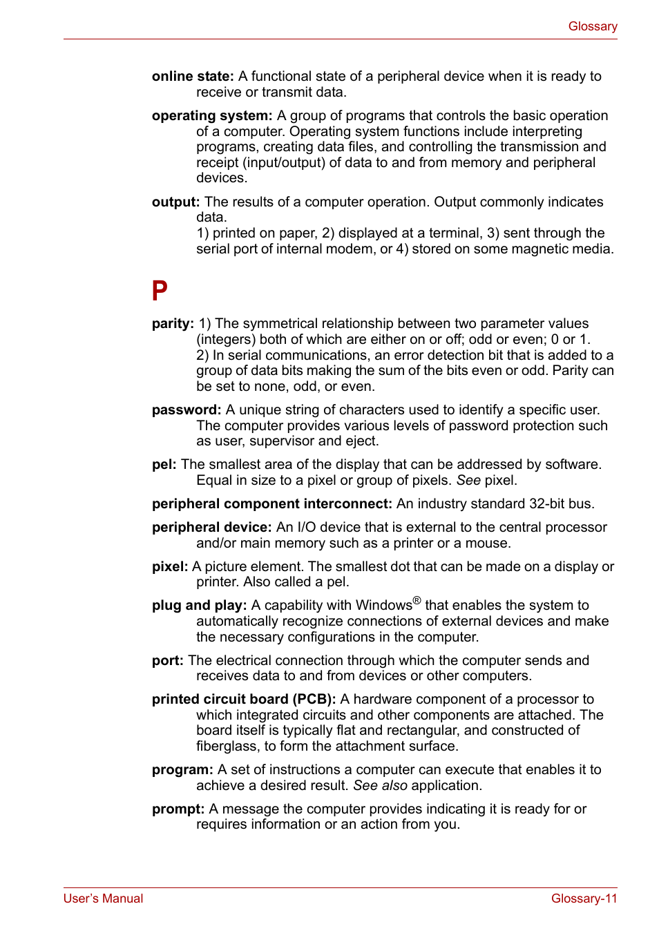 Toshiba Satellite L30 (PSL33) User Manual | Page 160 / 165