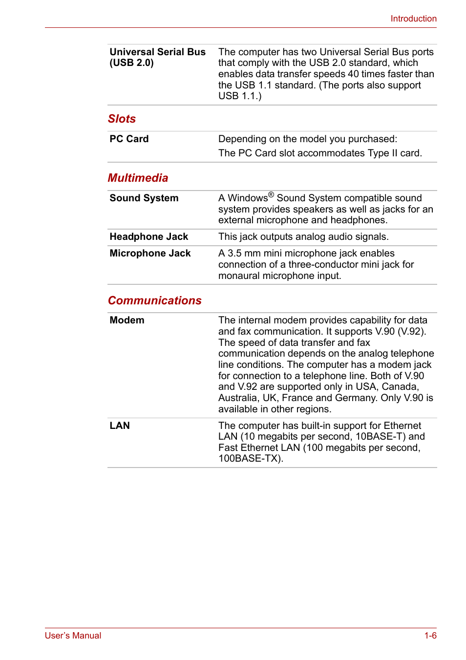 Toshiba Satellite L30 (PSL33) User Manual | Page 33 / 165