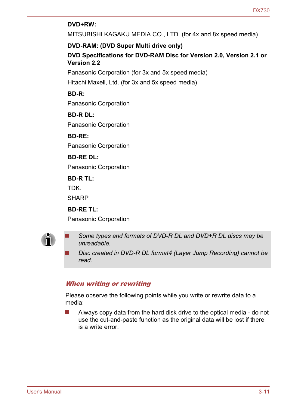 Toshiba Qosmio DX730 User Manual | Page 59 / 150