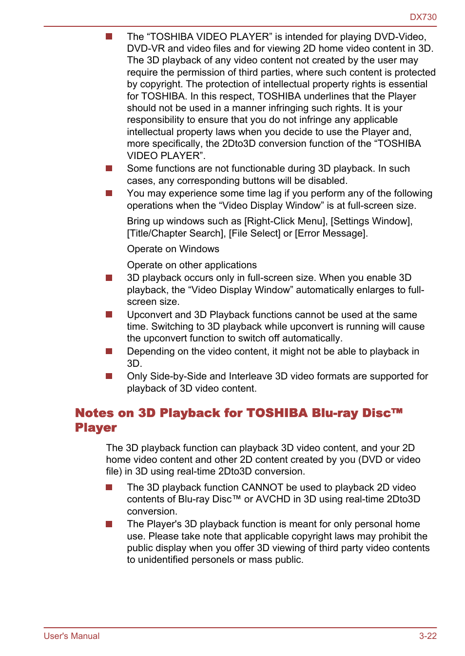 Toshiba Qosmio DX730 User Manual | Page 70 / 150