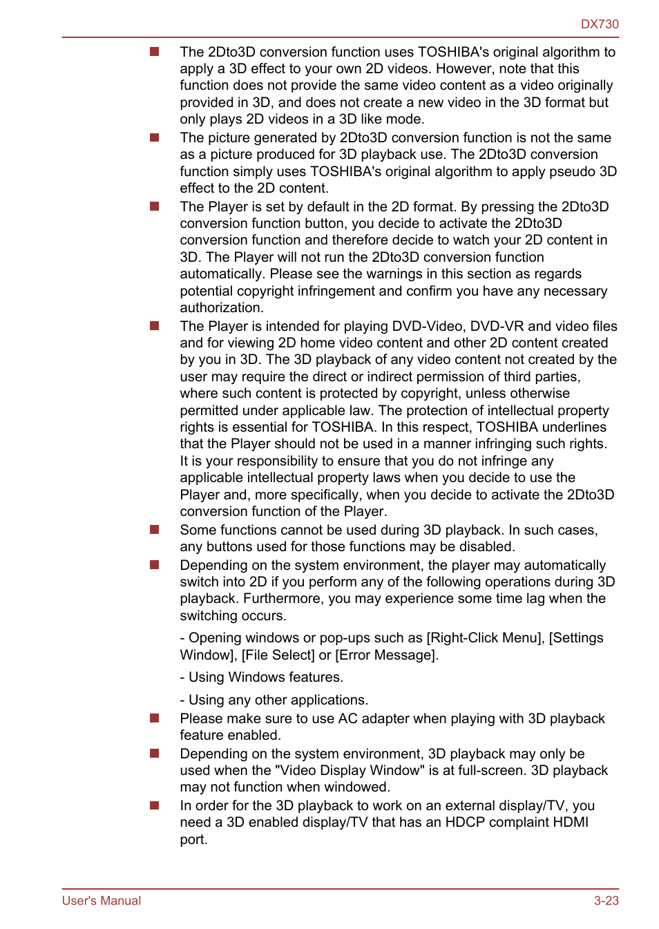 Toshiba Qosmio DX730 User Manual | Page 71 / 150