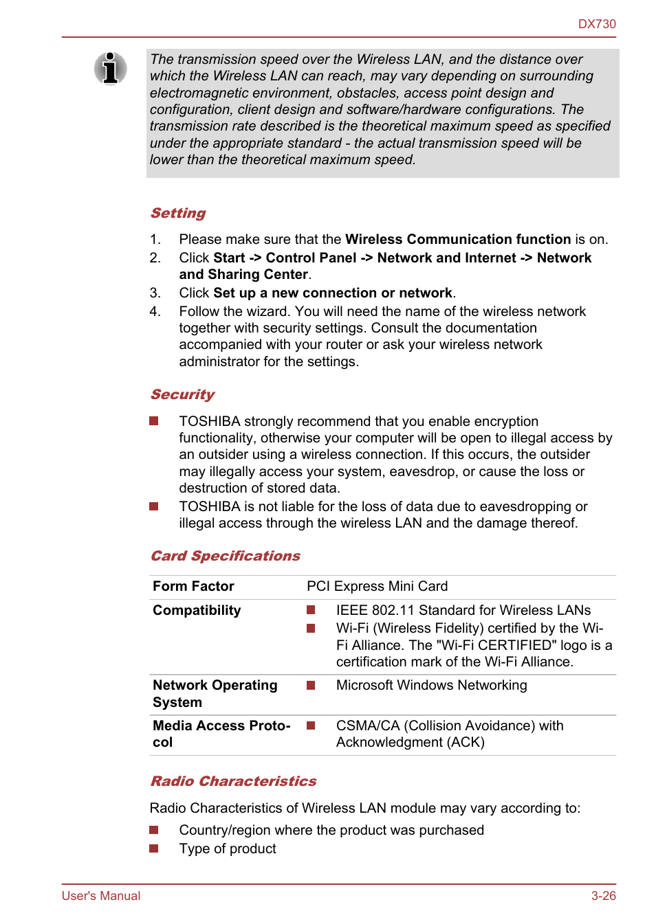 Toshiba Qosmio DX730 User Manual | Page 74 / 150