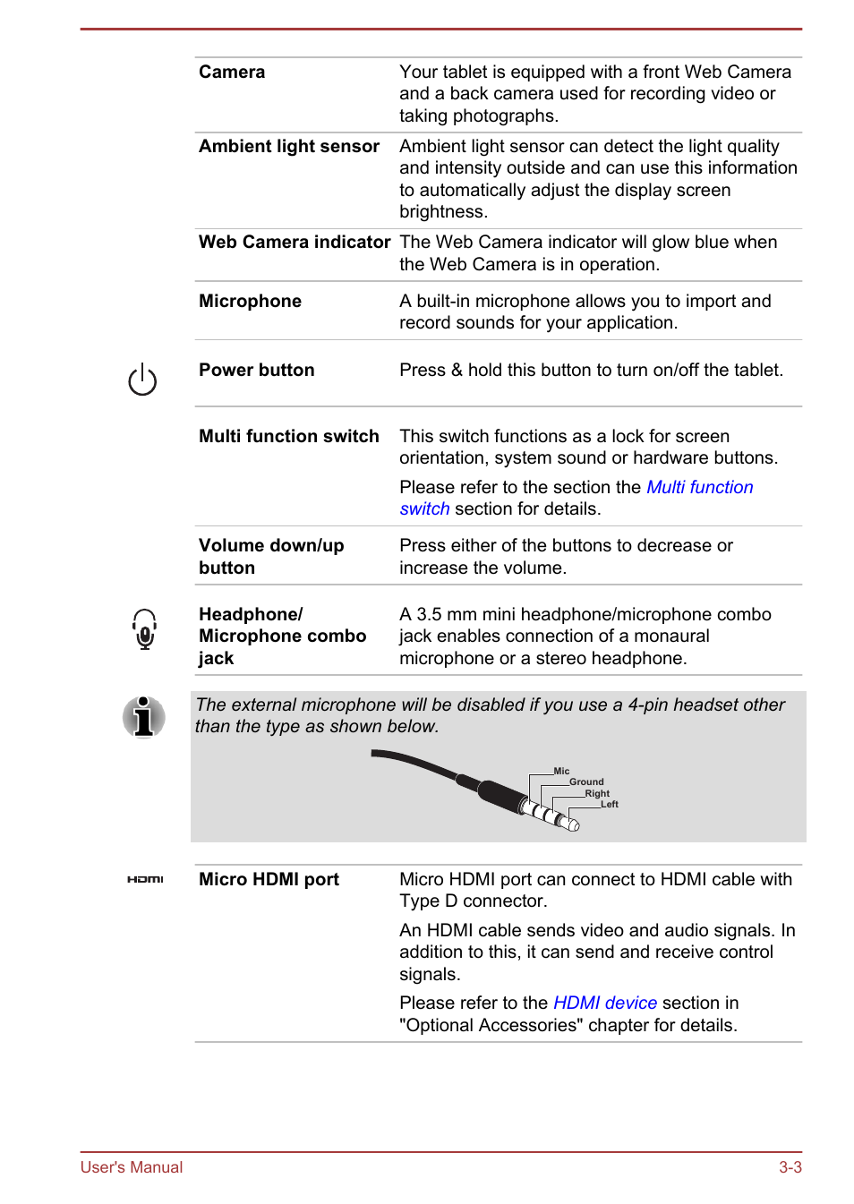 Toshiba AT300 User Manual | Page 16 / 88