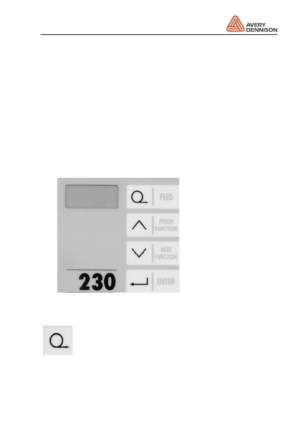 Operator panel, Als 230, 2 operator panel | Avery ALS 230 User Manual | Page 15 / 85