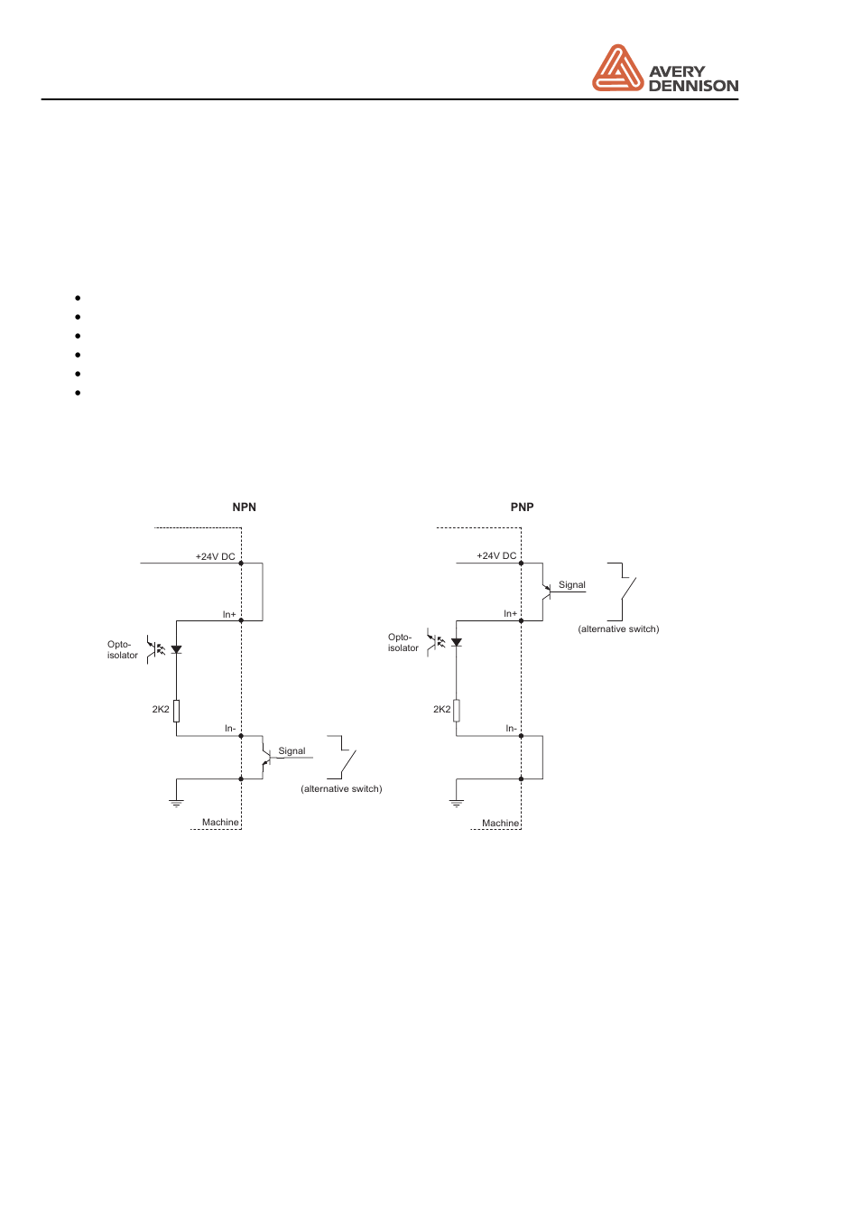 Input signals, Als 230, 3 input signals | Operators manual | Avery ALS 230 User Manual | Page 62 / 85