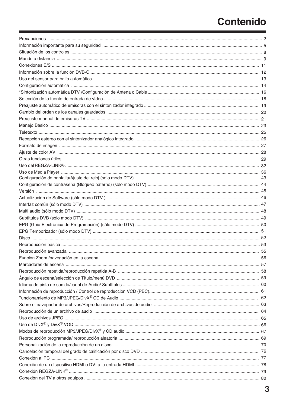 Toshiba DV734 User Manual | Page 3 / 96