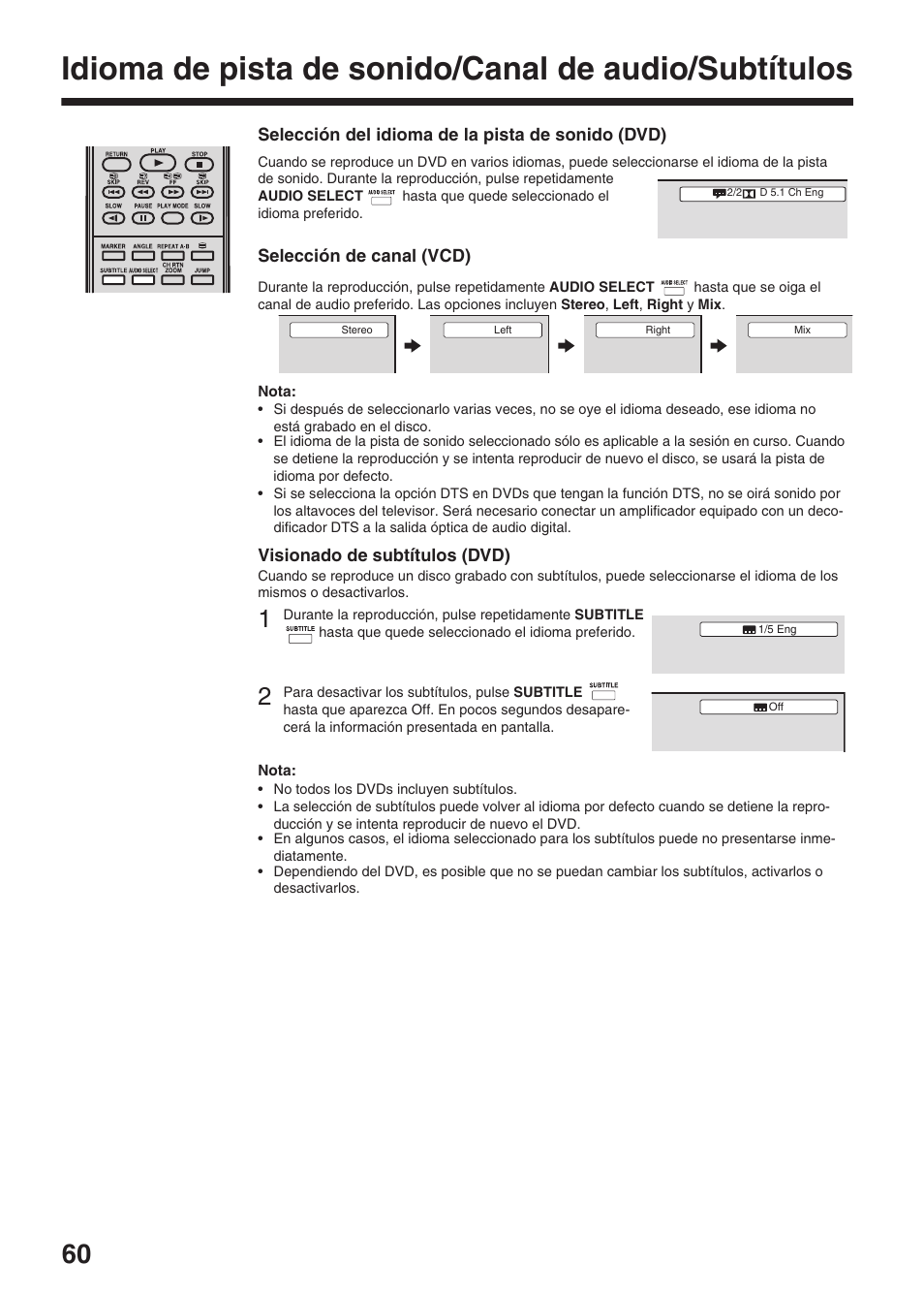 Toshiba DV734 User Manual | Page 60 / 96