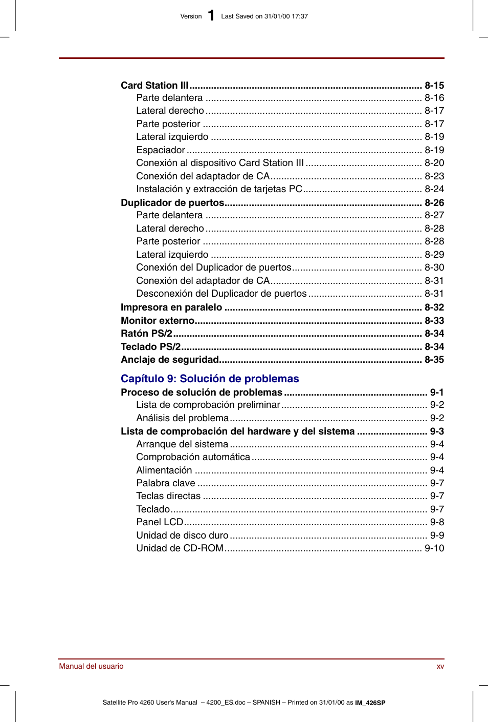 Toshiba Satellite Pro 4280 User Manual | Page 15 / 238