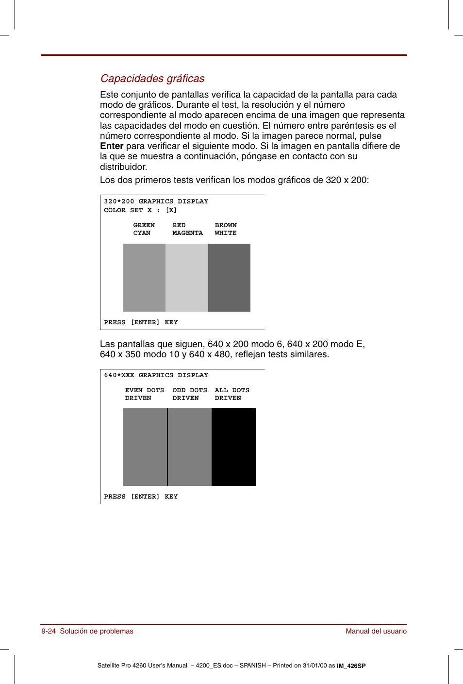 Capacidades gráficas | Toshiba Satellite Pro 4280 User Manual | Page 178 / 238