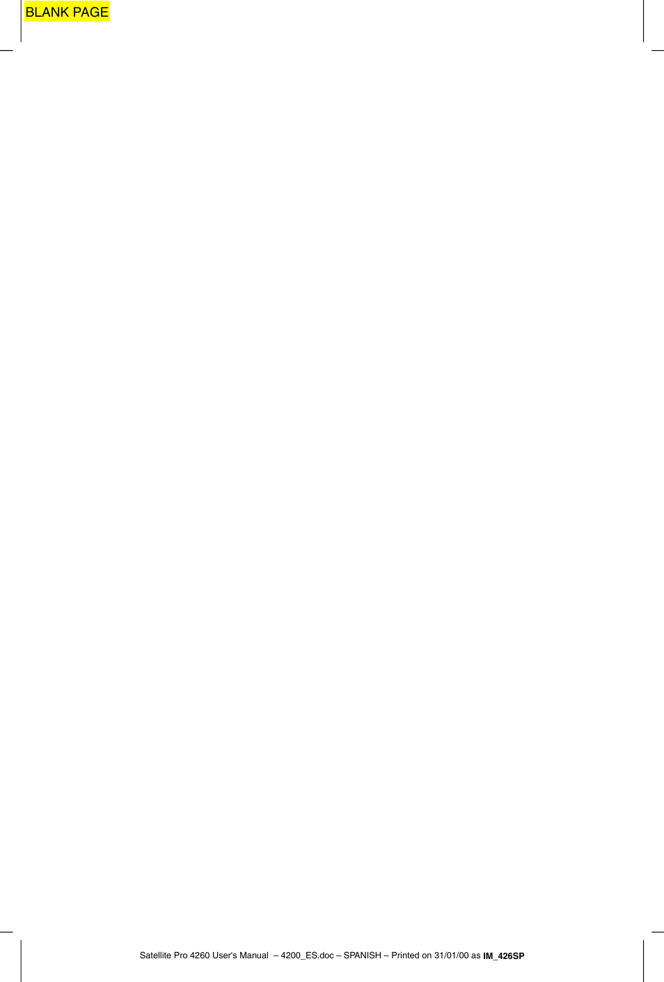 Blank page | Toshiba Satellite Pro 4280 User Manual | Page 20 / 238