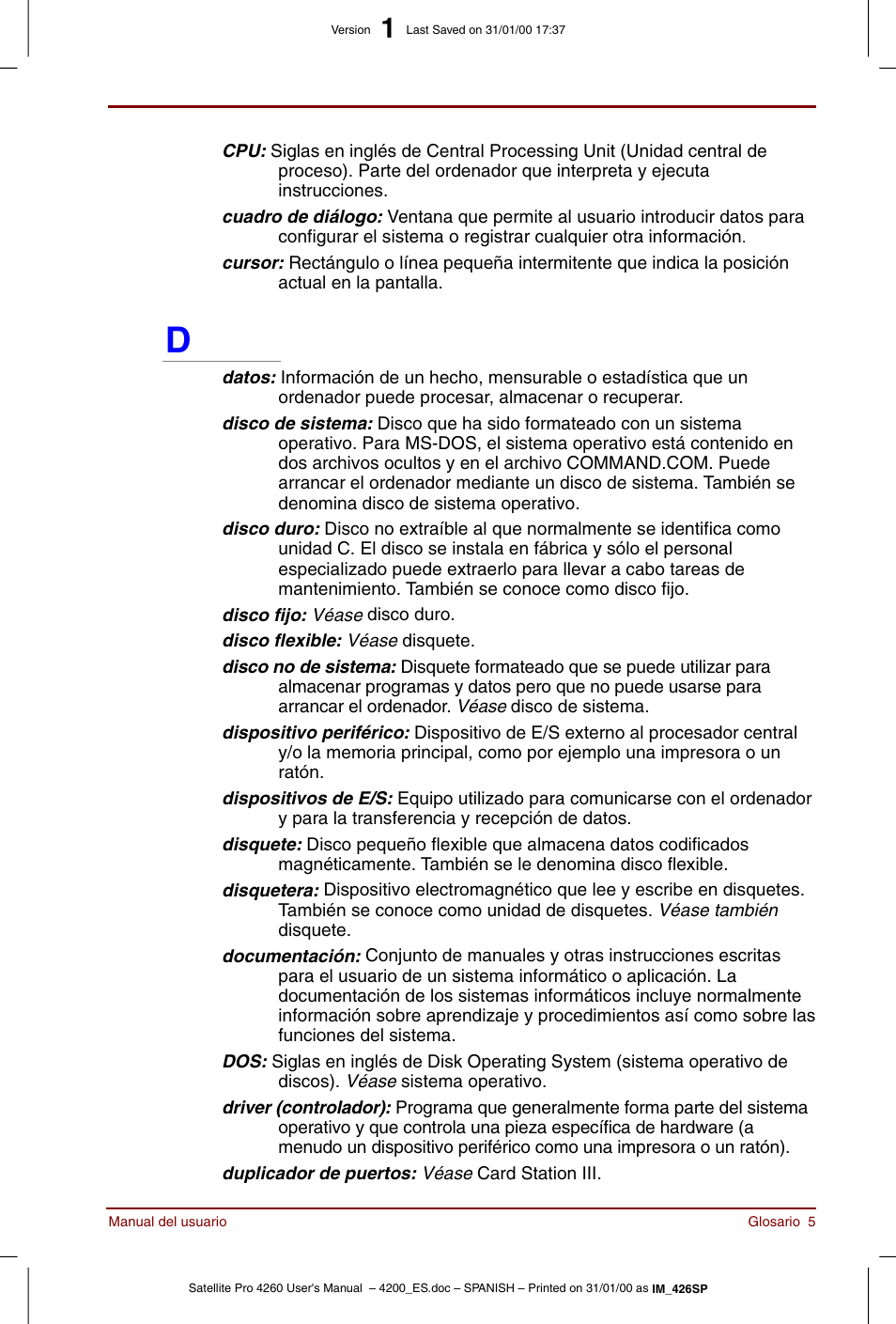 Toshiba Satellite Pro 4280 User Manual | Page 223 / 238