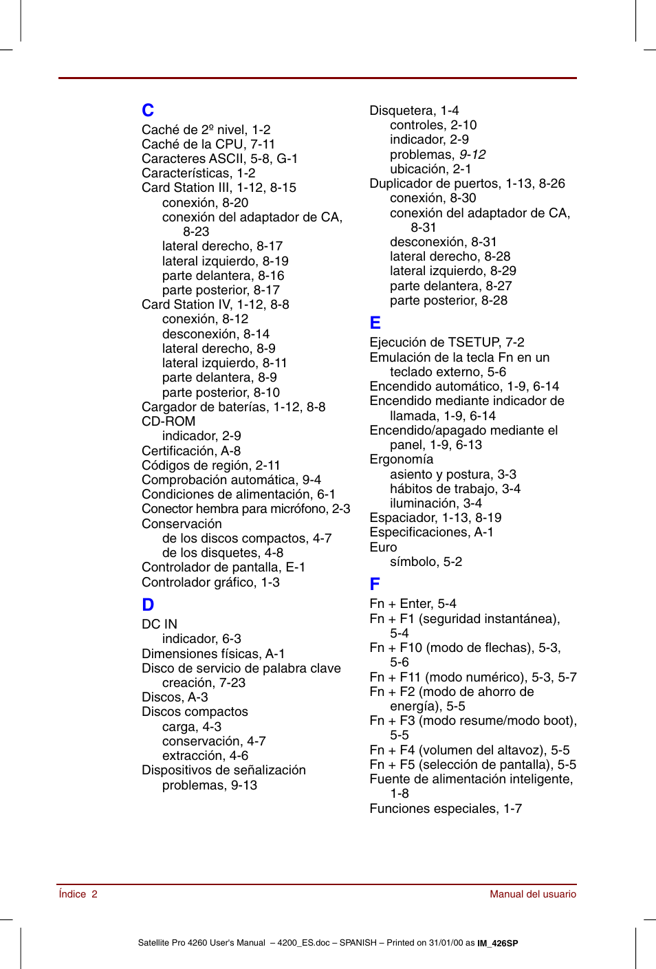 Toshiba Satellite Pro 4280 User Manual | Page 234 / 238