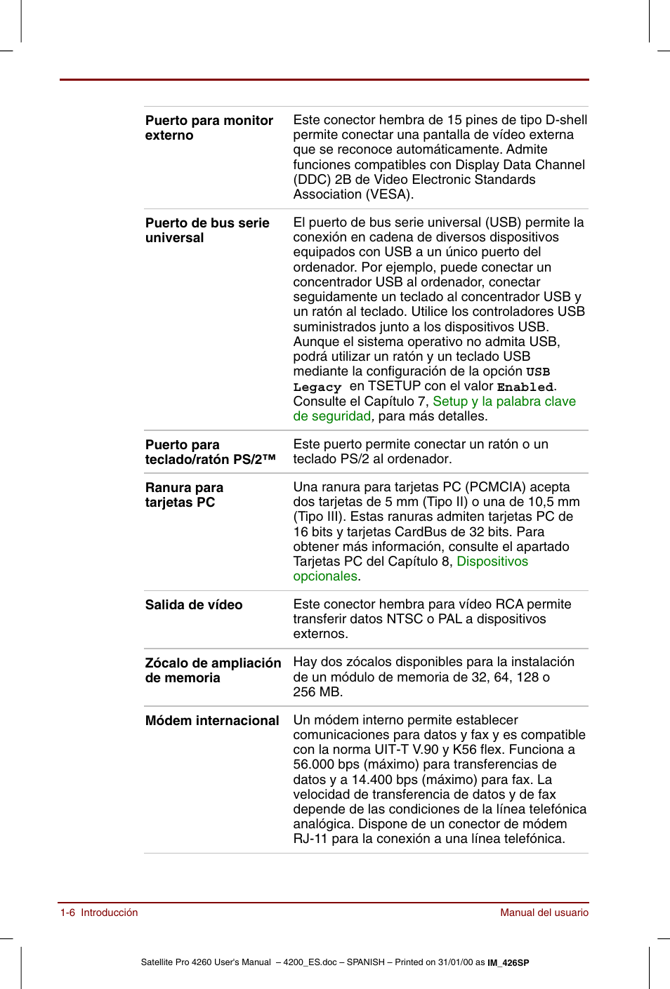 Toshiba Satellite Pro 4280 User Manual | Page 26 / 238