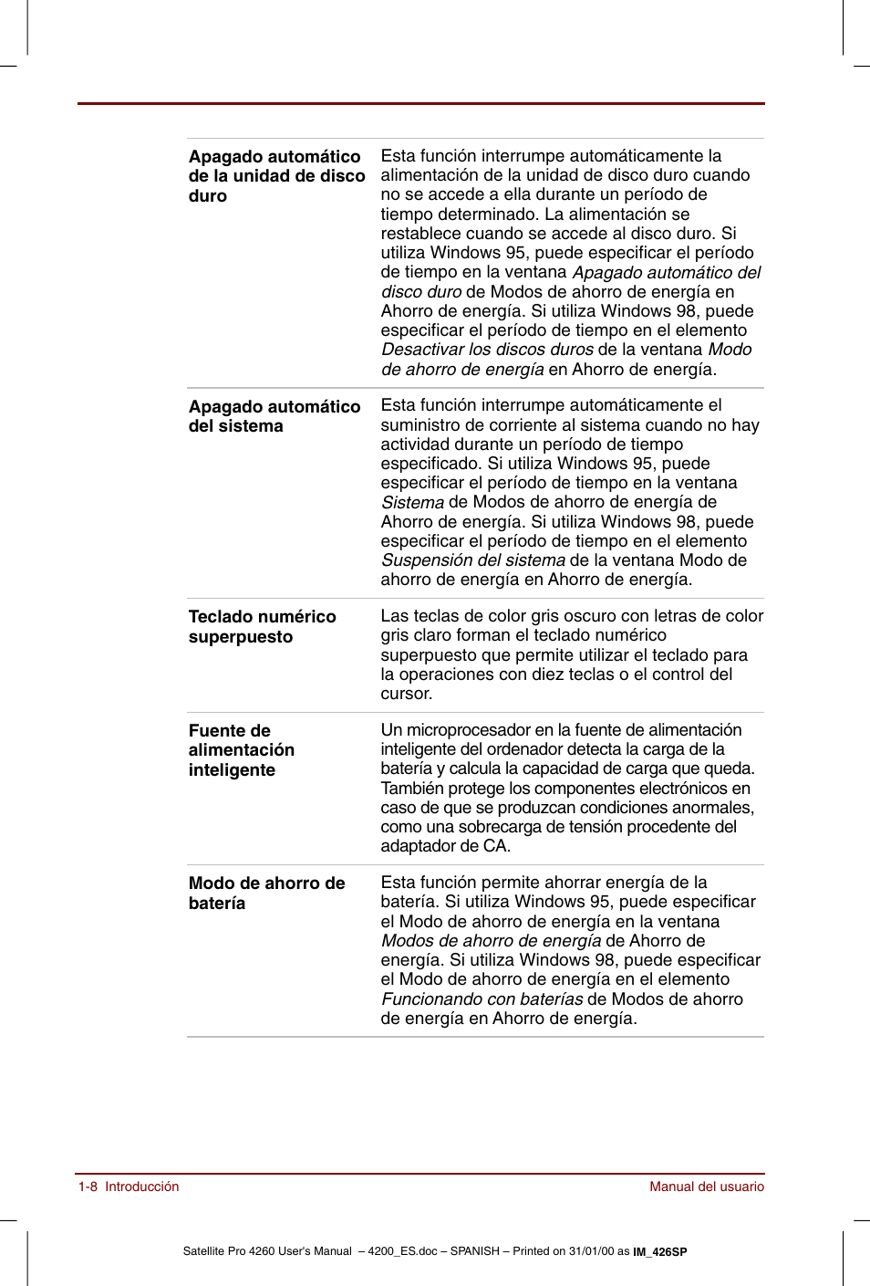 Toshiba Satellite Pro 4280 User Manual | Page 28 / 238