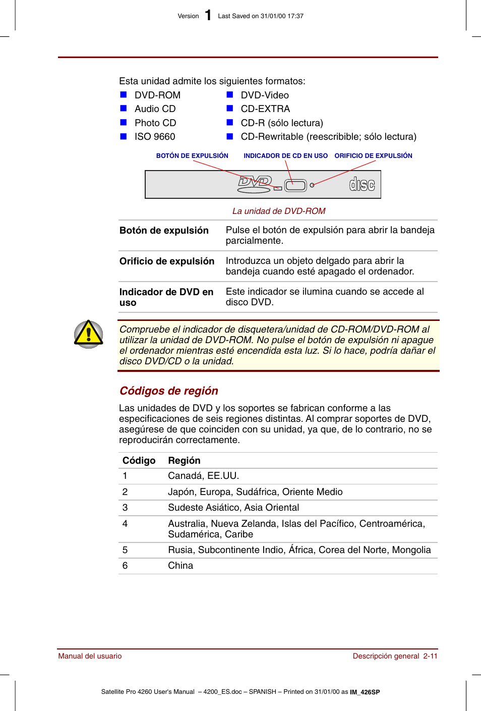 Toshiba Satellite Pro 4280 User Manual | Page 45 / 238