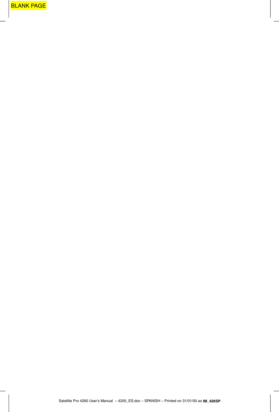 Blank page | Toshiba Satellite Pro 4280 User Manual | Page 58 / 238