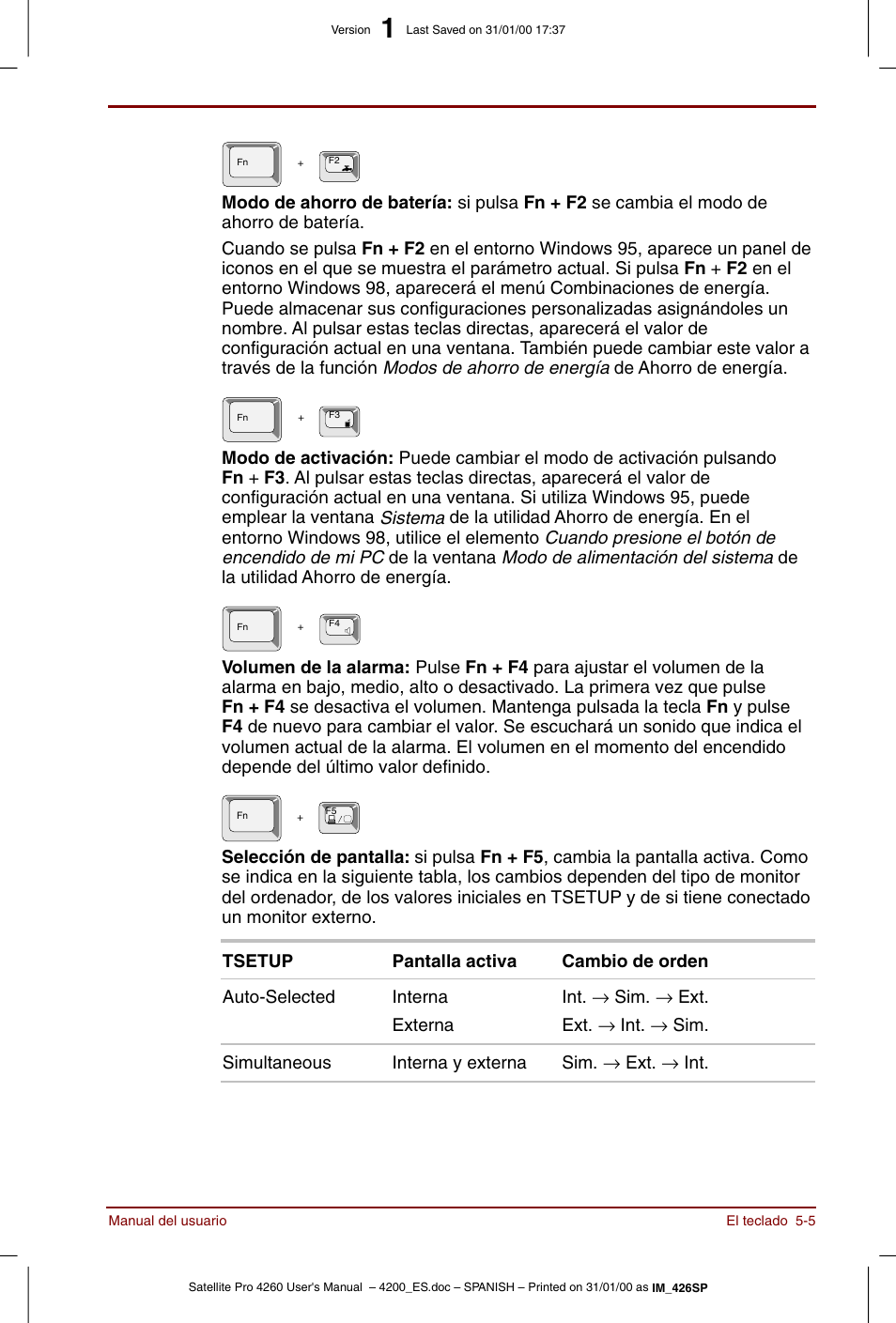 Toshiba Satellite Pro 4280 User Manual | Page 77 / 238