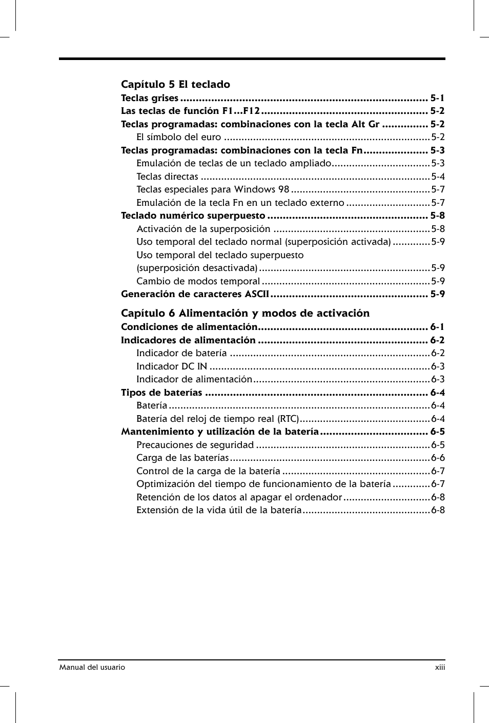 Toshiba Satellite 2650 User Manual | Page 13 / 222