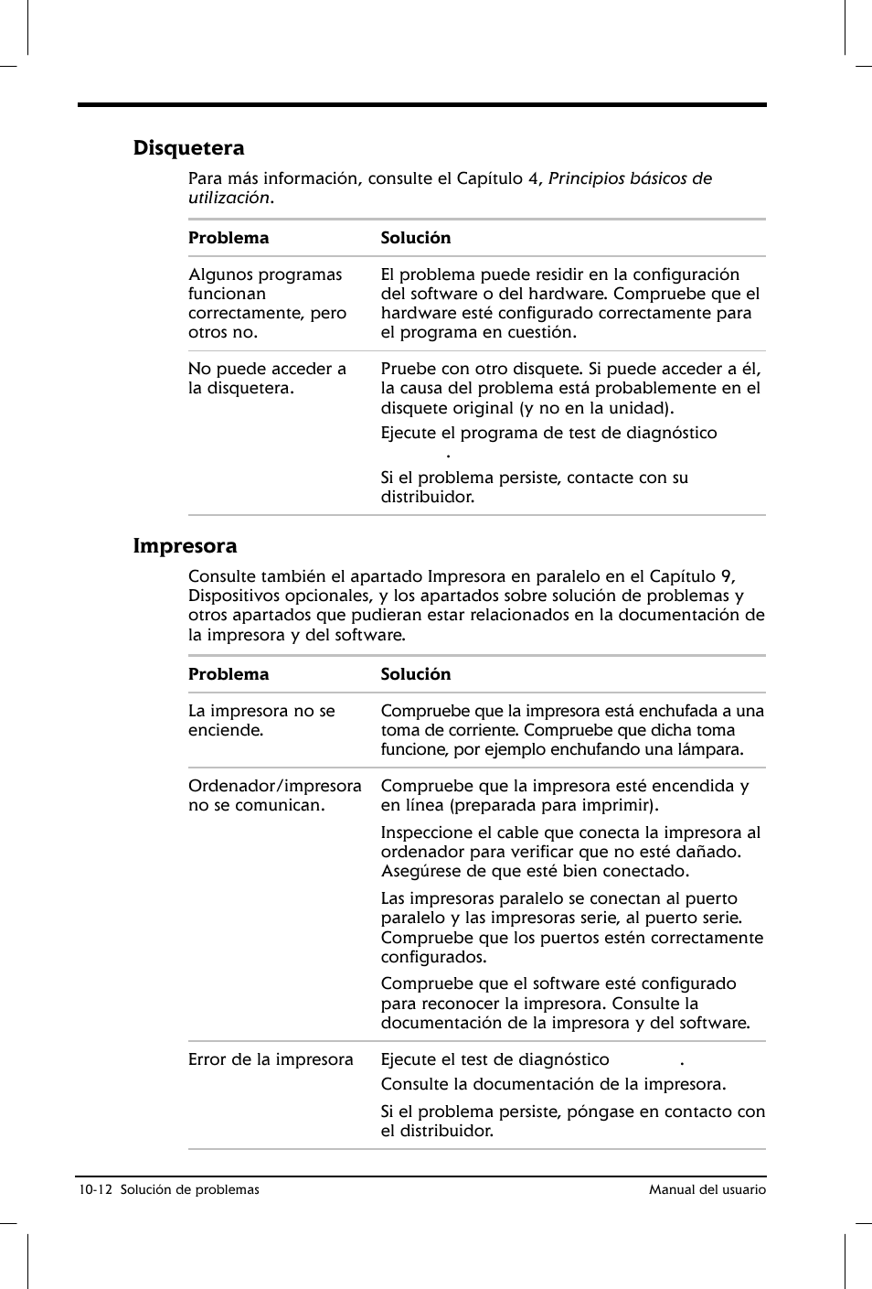 Disquetera, Impresora | Toshiba Satellite 2650 User Manual | Page 157 / 222