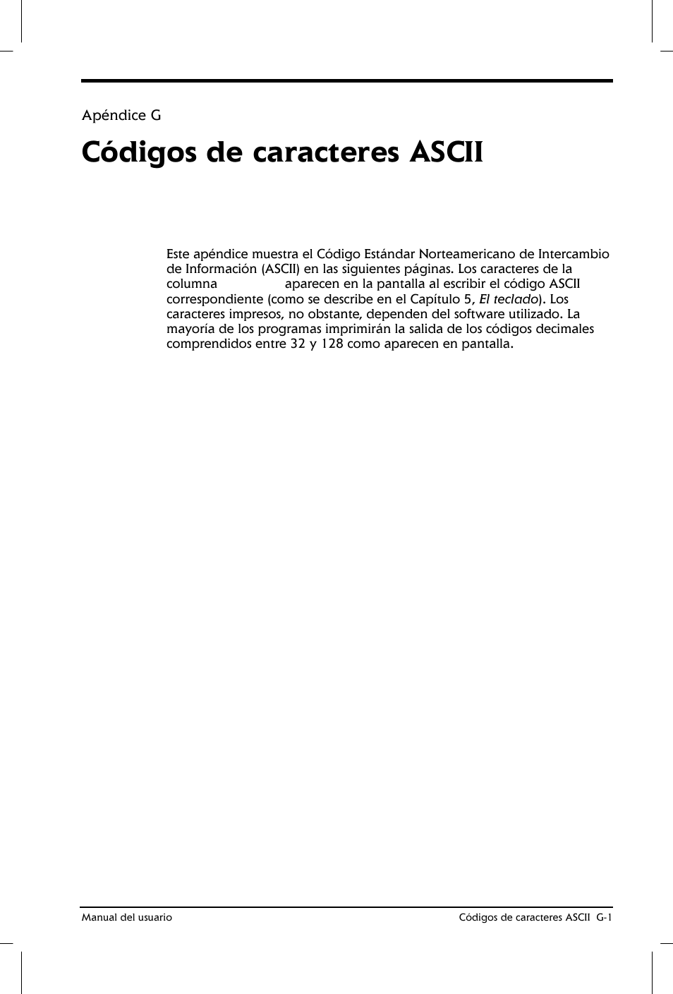 Códigos de caracteres ascii | Toshiba Satellite 2650 User Manual | Page 196 / 222