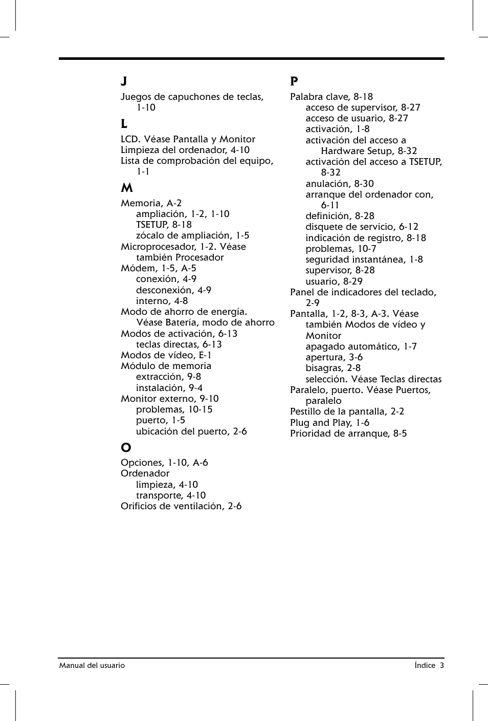 Toshiba Satellite 2650 User Manual | Page 219 / 222