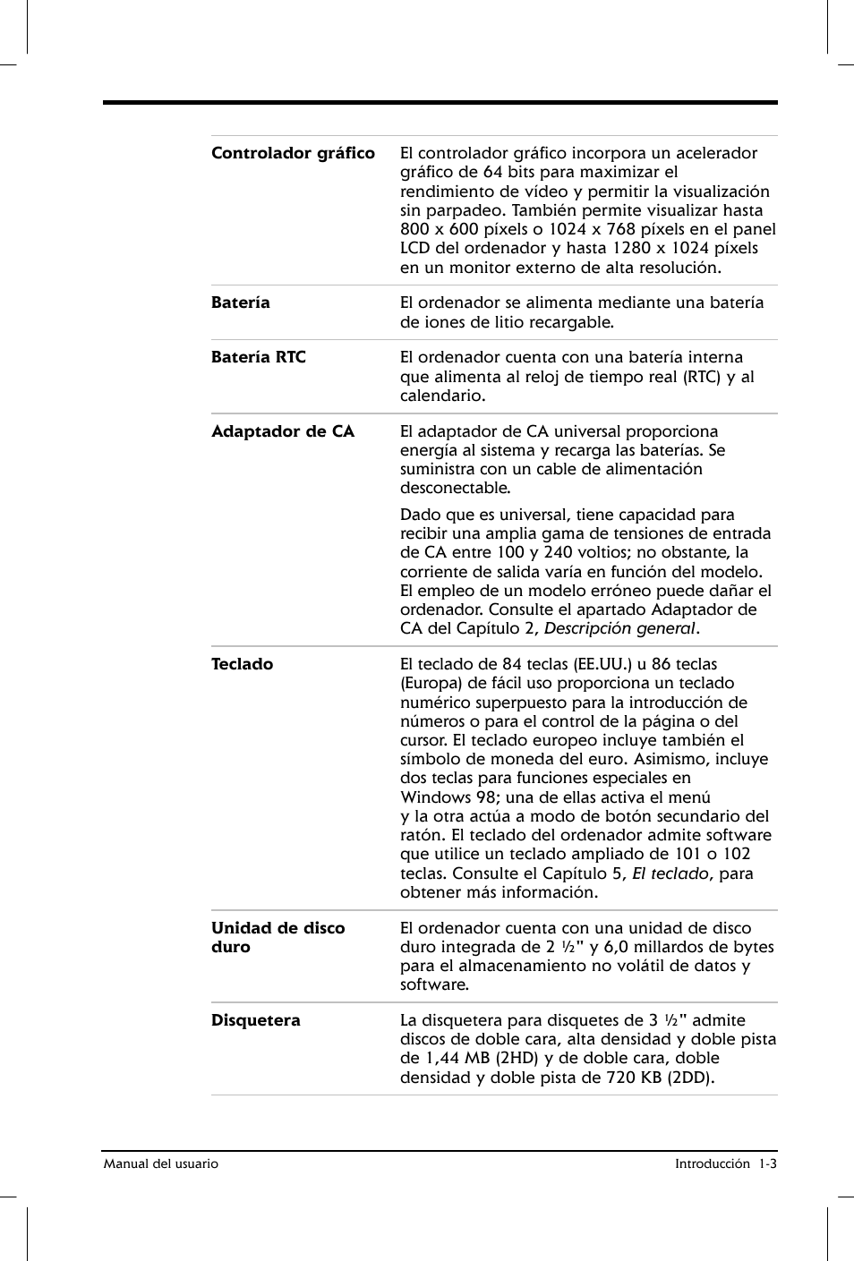 Toshiba Satellite 2650 User Manual | Page 22 / 222