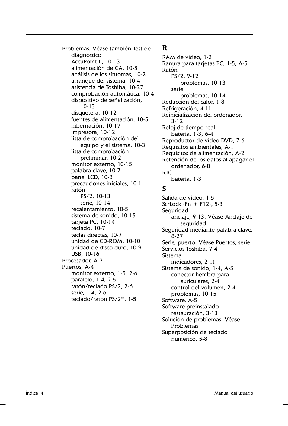 Toshiba Satellite 2650 User Manual | Page 220 / 222