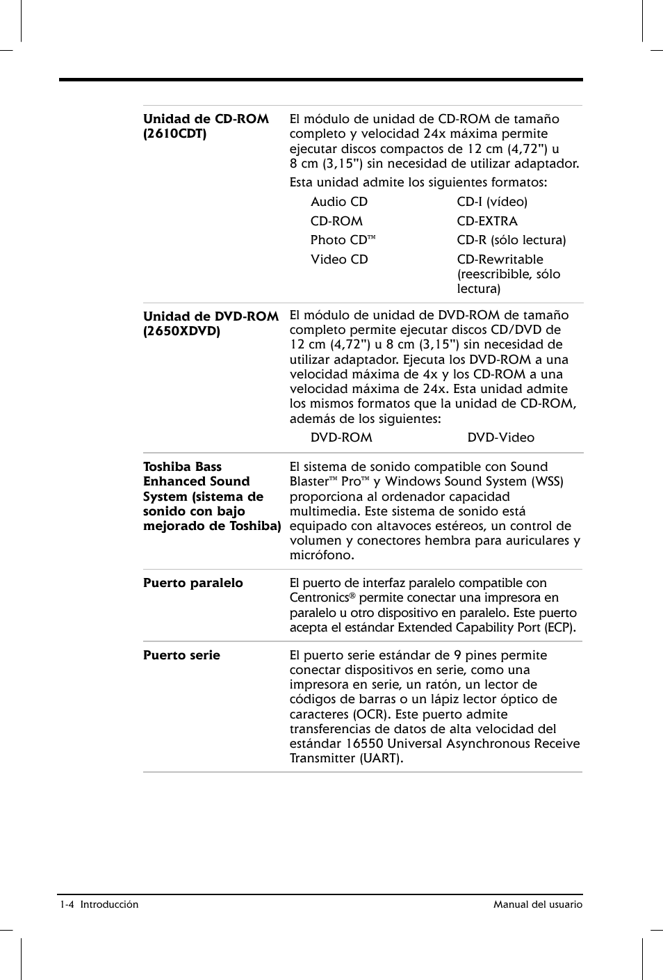 Toshiba Satellite 2650 User Manual | Page 23 / 222