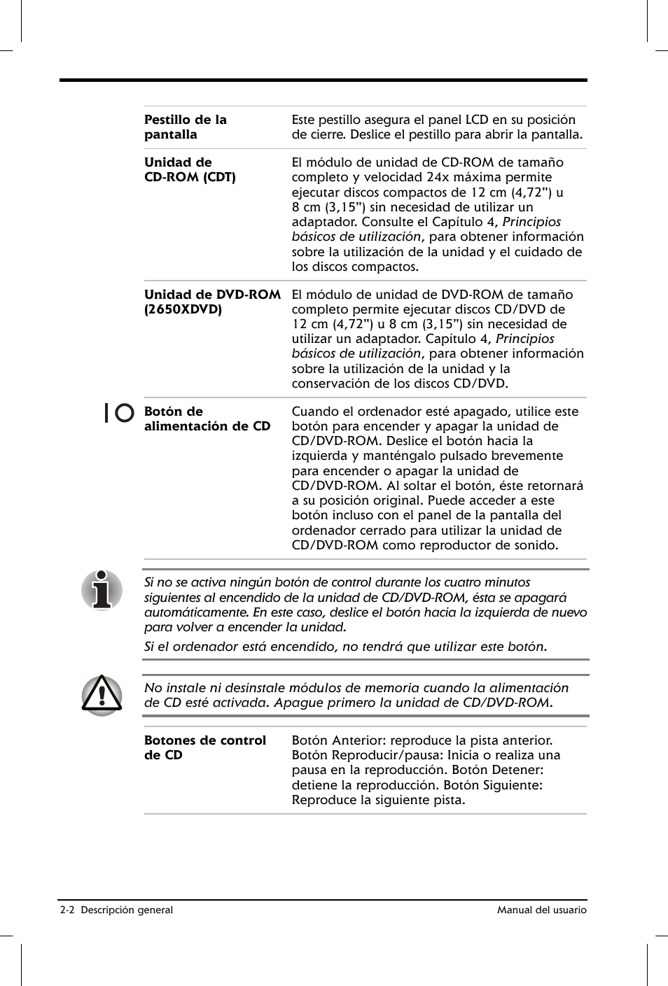 Toshiba Satellite 2650 User Manual | Page 31 / 222