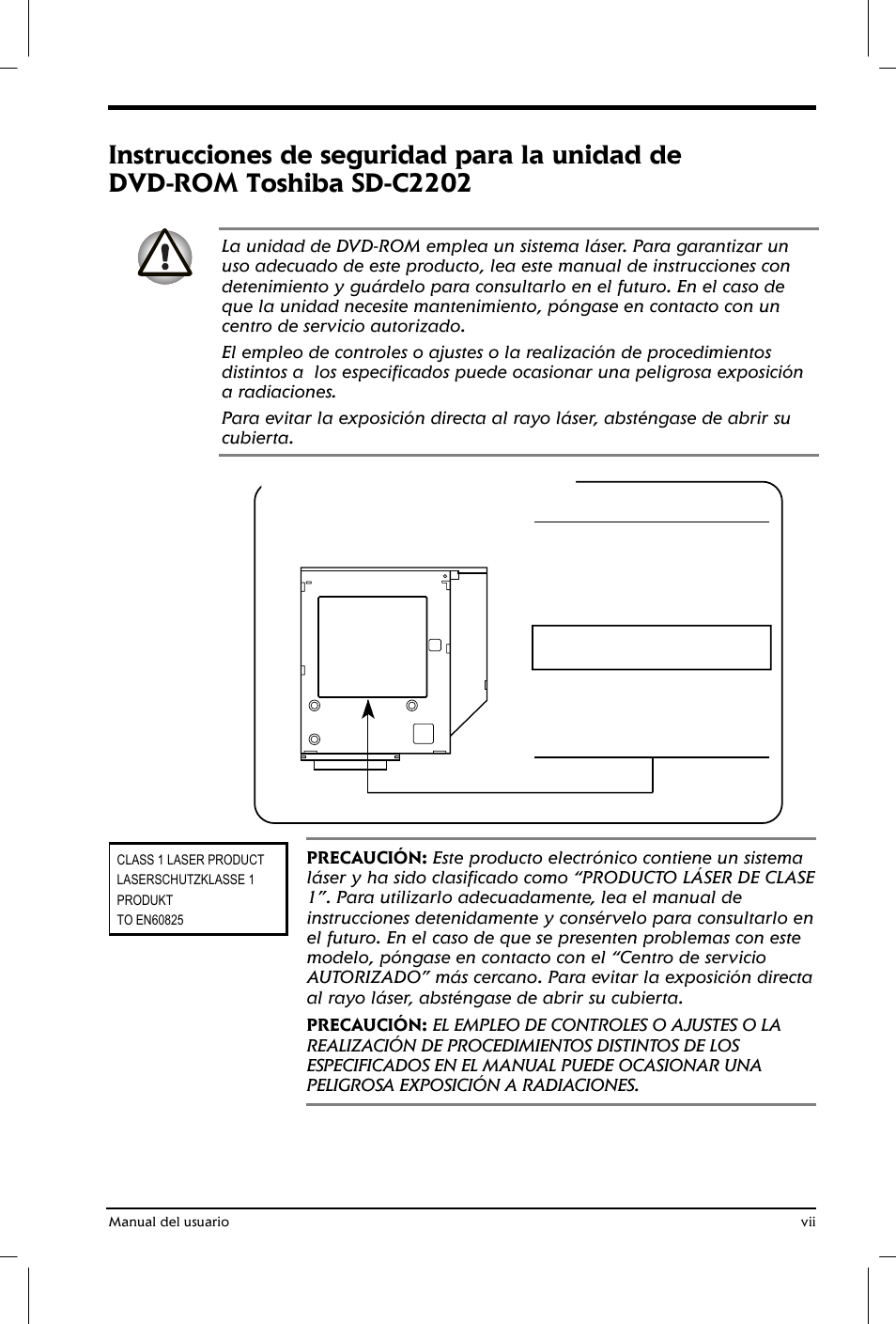 Toshiba Satellite 2650 User Manual | Page 7 / 222