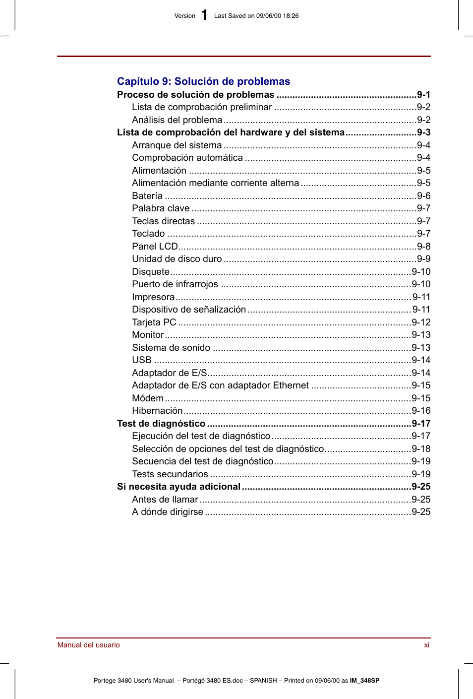 Toshiba Portege 3440 User Manual | Page 11 / 213