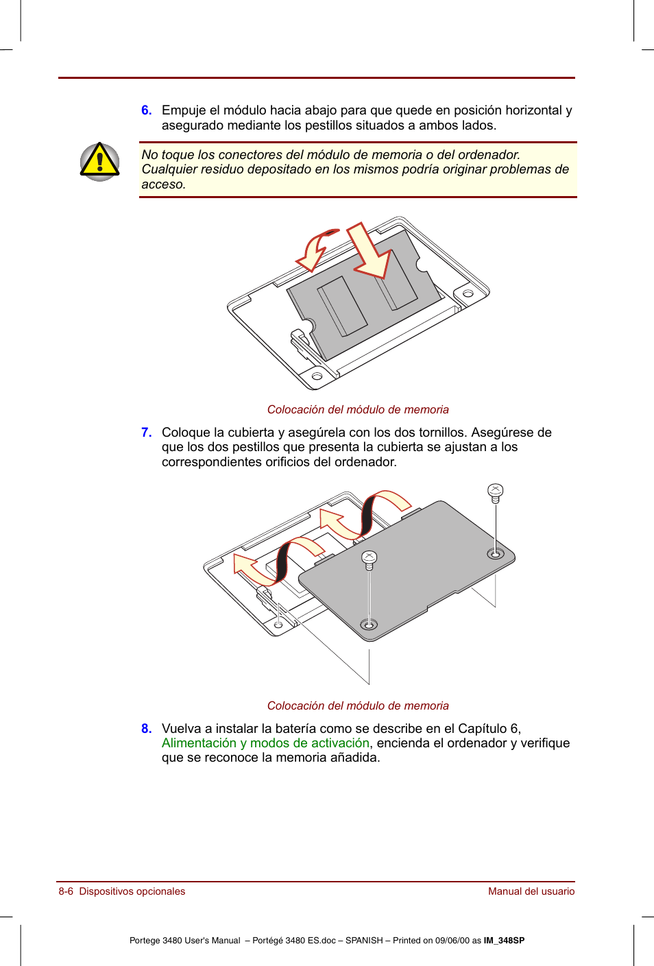Toshiba Portege 3440 User Manual | Page 118 / 213