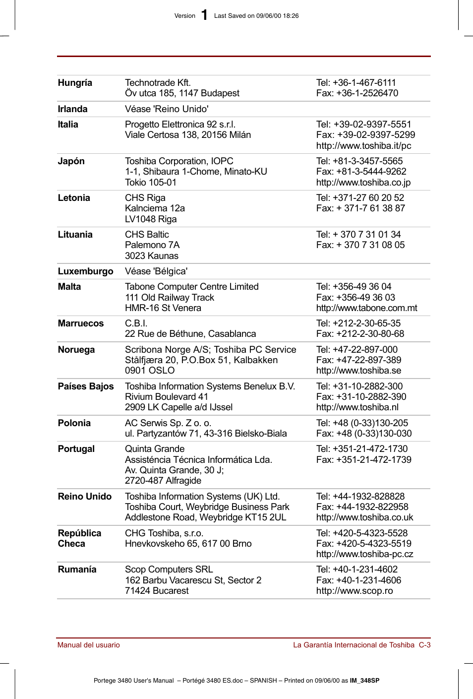 Toshiba Portege 3440 User Manual | Page 169 / 213