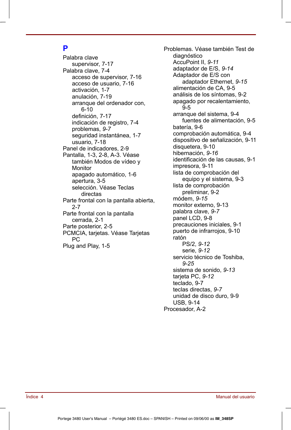 Toshiba Portege 3440 User Manual | Page 211 / 213