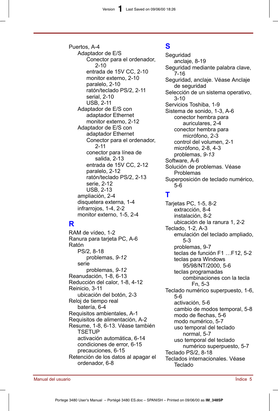 Toshiba Portege 3440 User Manual | Page 212 / 213