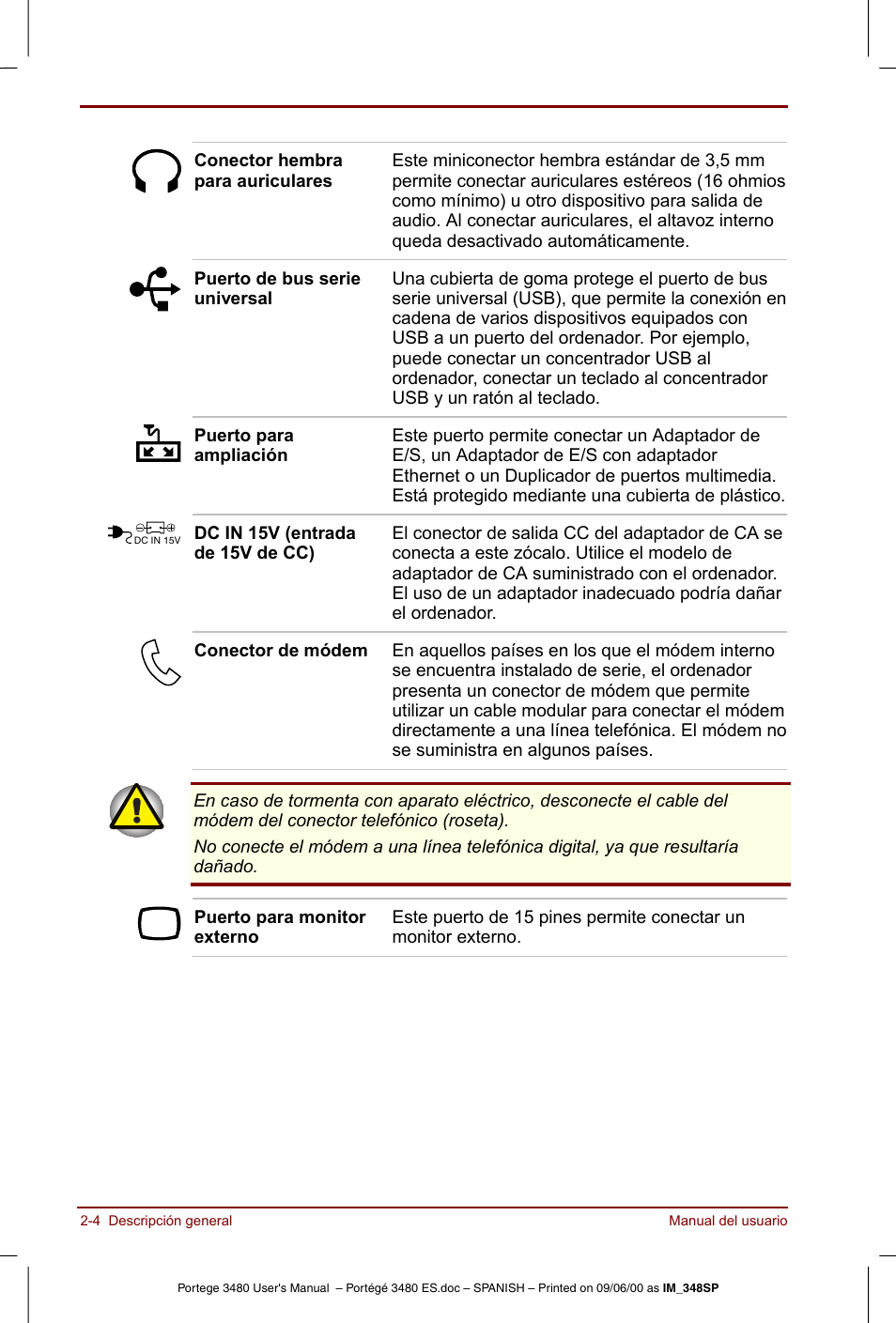 Toshiba Portege 3440 User Manual | Page 29 / 213