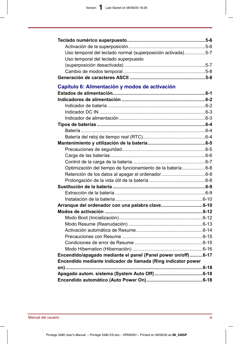 Toshiba Portege 3440 User Manual | Page 9 / 213