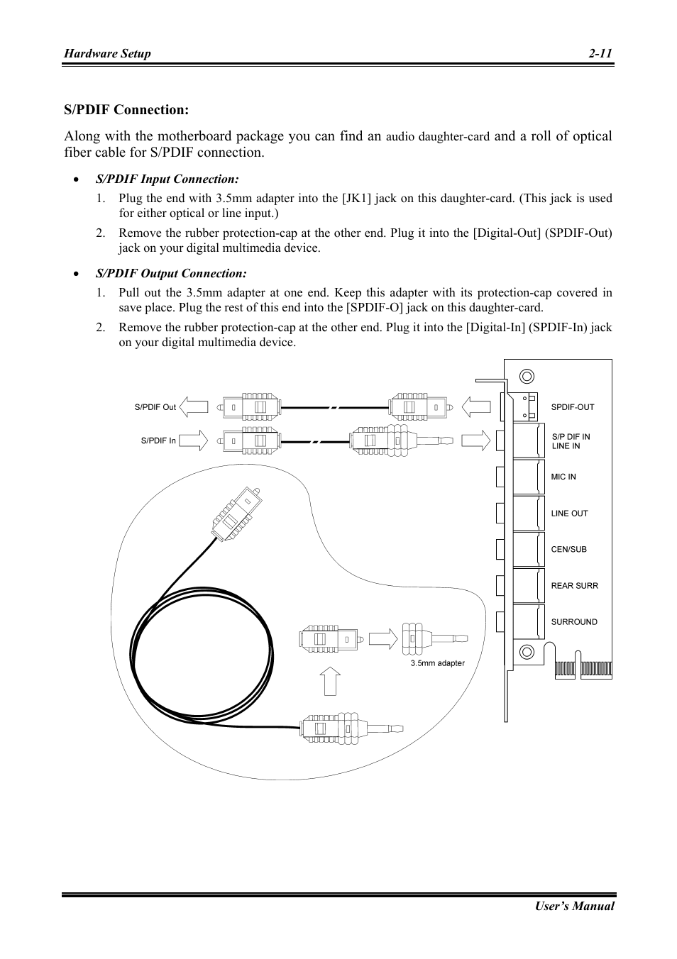 S/pdif connection | Abit Intel Pentium 4 System Board Socket 775 AW8 User Manual | Page 19 / 80
