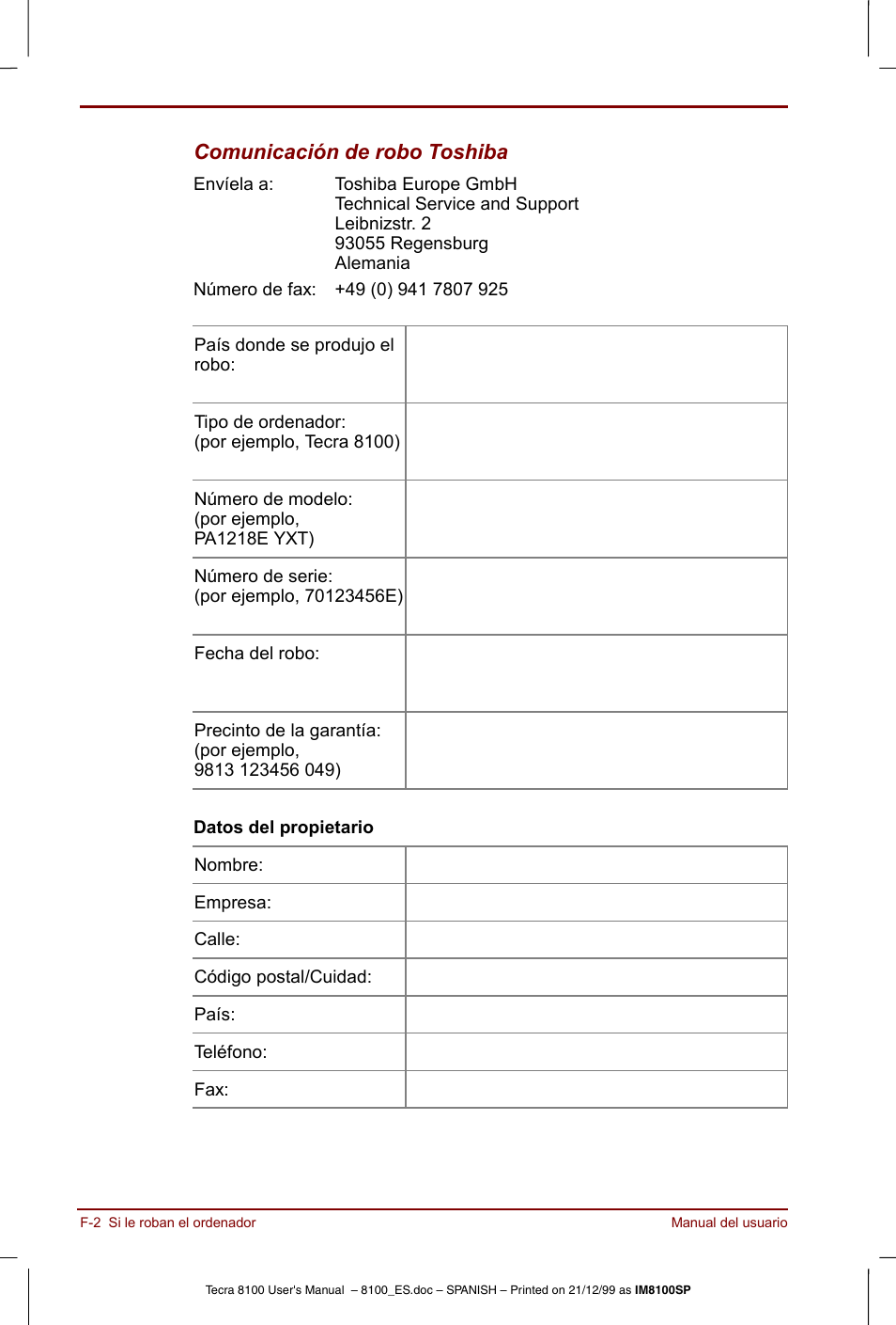 Toshiba Tecra 8100 User Manual | Page 200 / 238