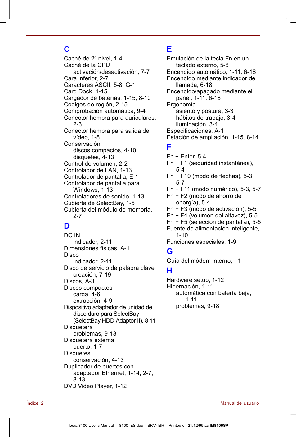 Toshiba Tecra 8100 User Manual | Page 234 / 238