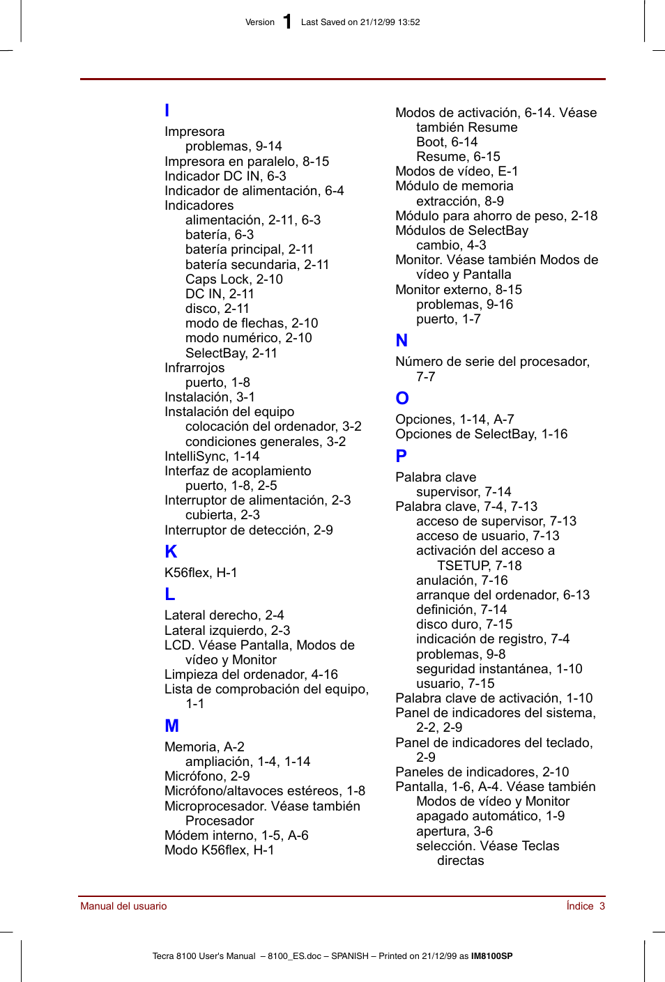 Toshiba Tecra 8100 User Manual | Page 235 / 238