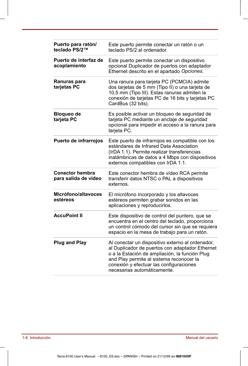 Toshiba Tecra 8100 User Manual | Page 28 / 238